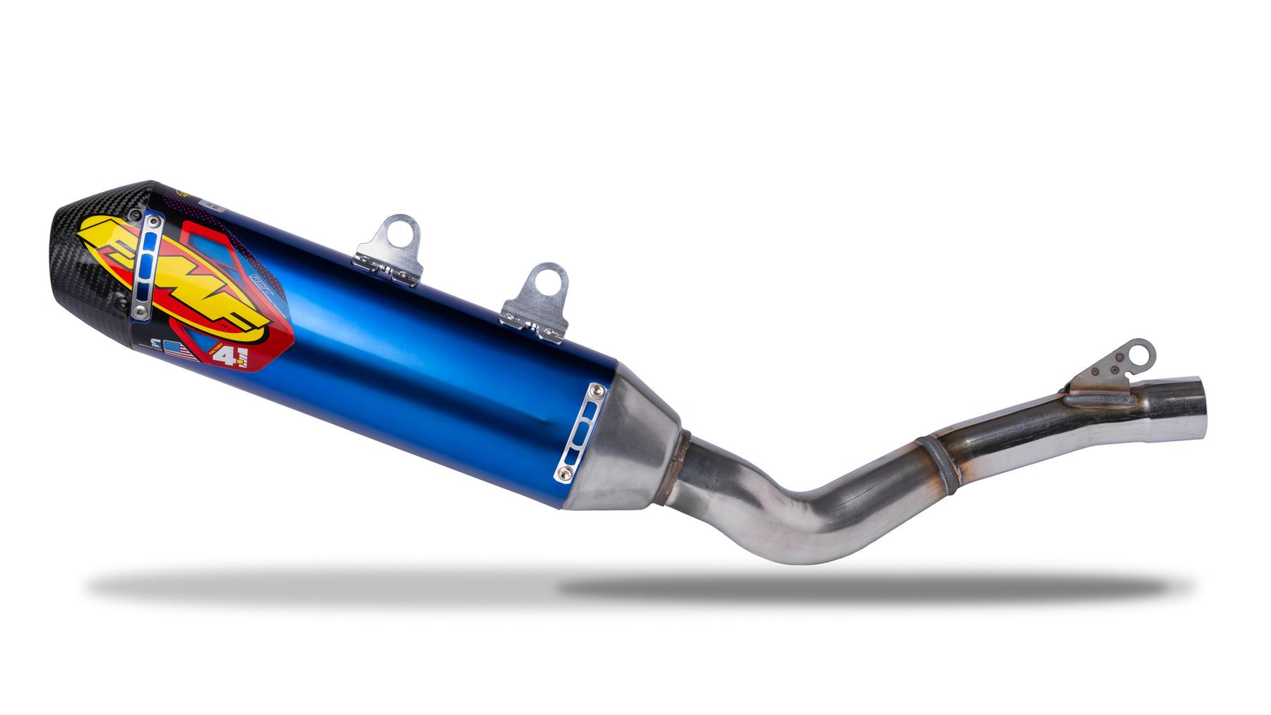 FMF Factory 4.1 RCT Blue Slip-On Carbon End Exhaust Silencer For Beta RR 430 EFI 2020-2023